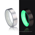 2020 New Products Matte Finish Luminous Glowing Ring Black Carbon Fiber Glow Ring in The Dark Fashion Jewelry